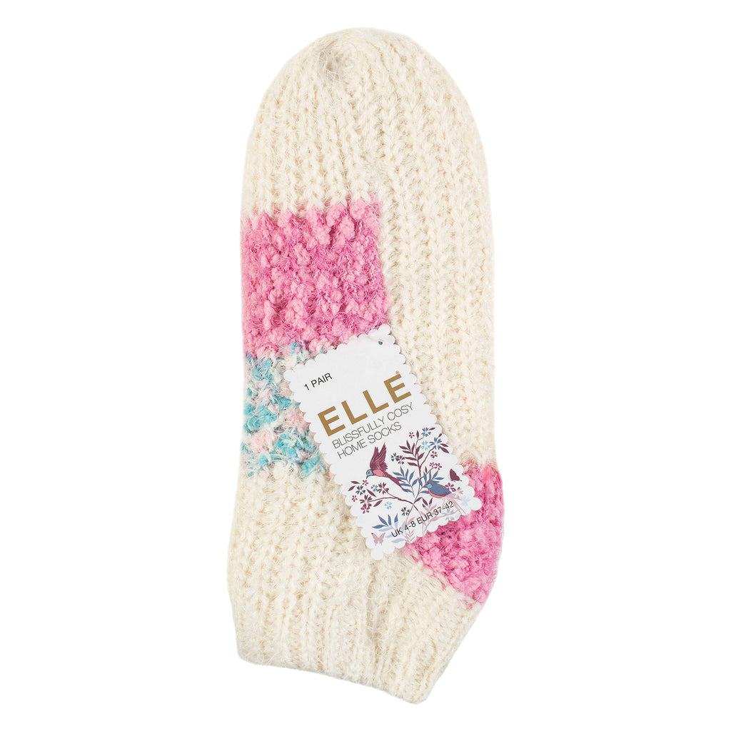 Elle 1 Pair Womens Sherpa Lined Slipper Socks