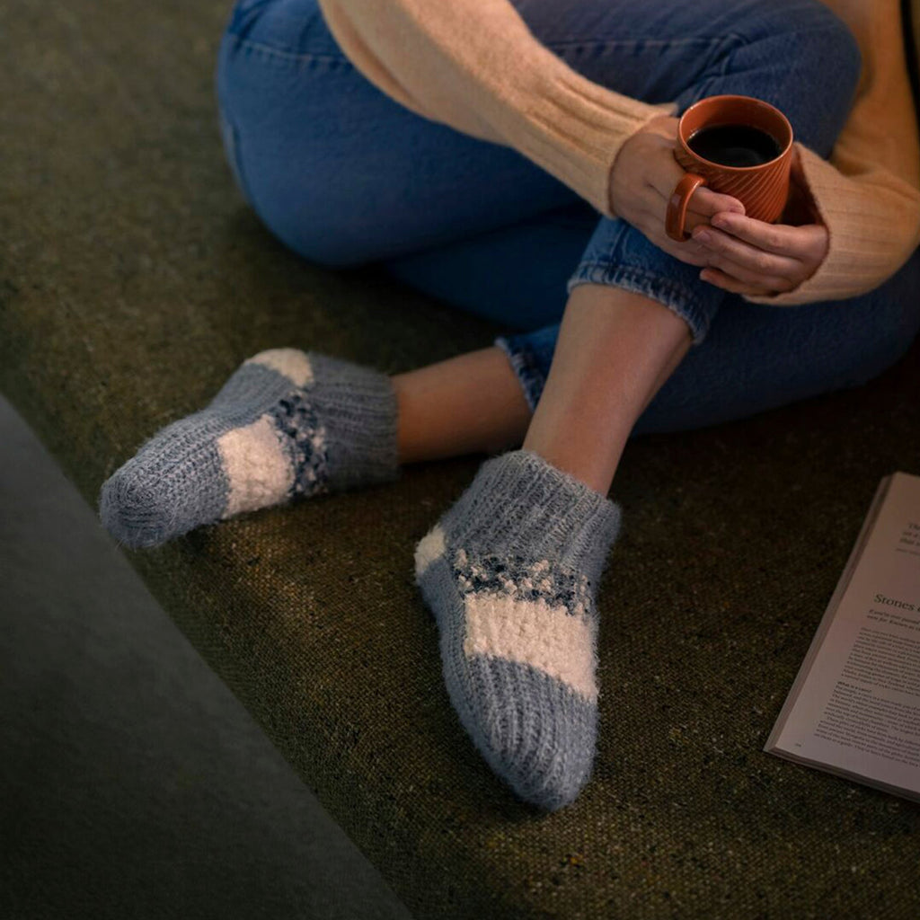 Elle 1 Pair Womens Sherpa Lined Slipper Socks