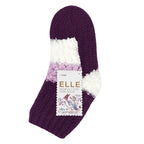 Elle 1 Pair Womens Sherpa Lined Slipper Socks