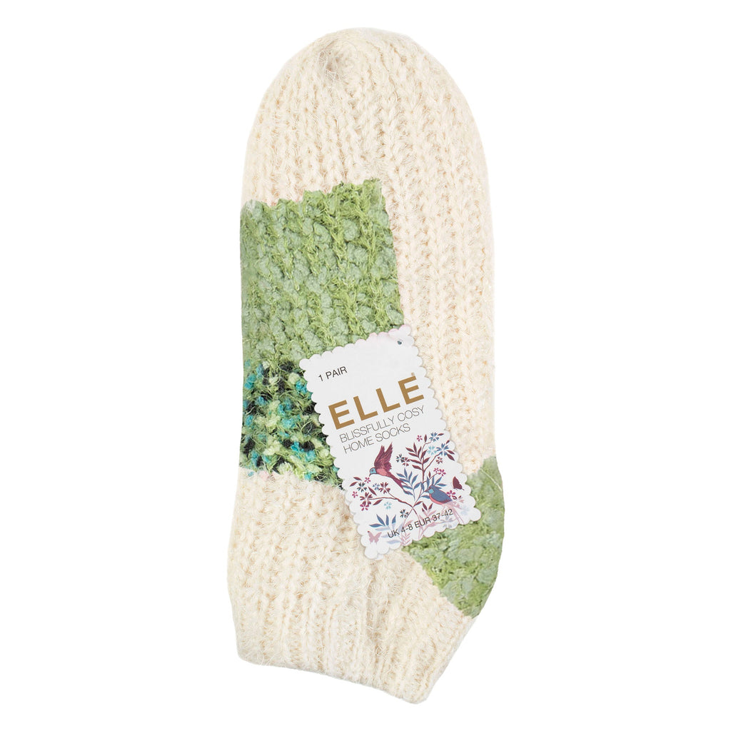 Elle 1 Pair Womens Sherpa Lined Slipper Socks