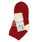 Elle 1 Pair Womens Sherpa Lined Slipper Socks