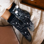Elle 1 Pair Womens Sherpa Lined Grip Socks