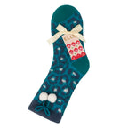 Elle 1 Pair Womens Sherpa Lined Grip Socks
