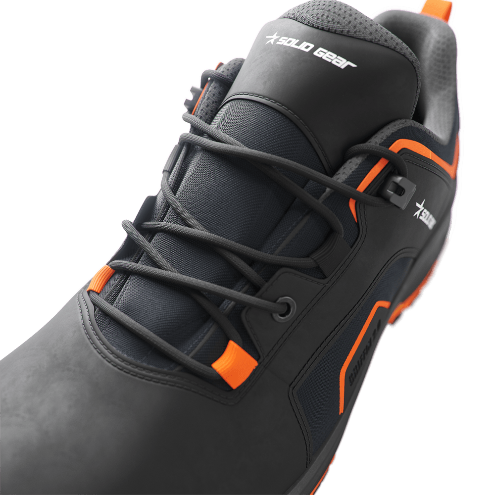 Solid Gear SG73003 Griffin 2 Low Safety Trainers Shoe Black / Orange