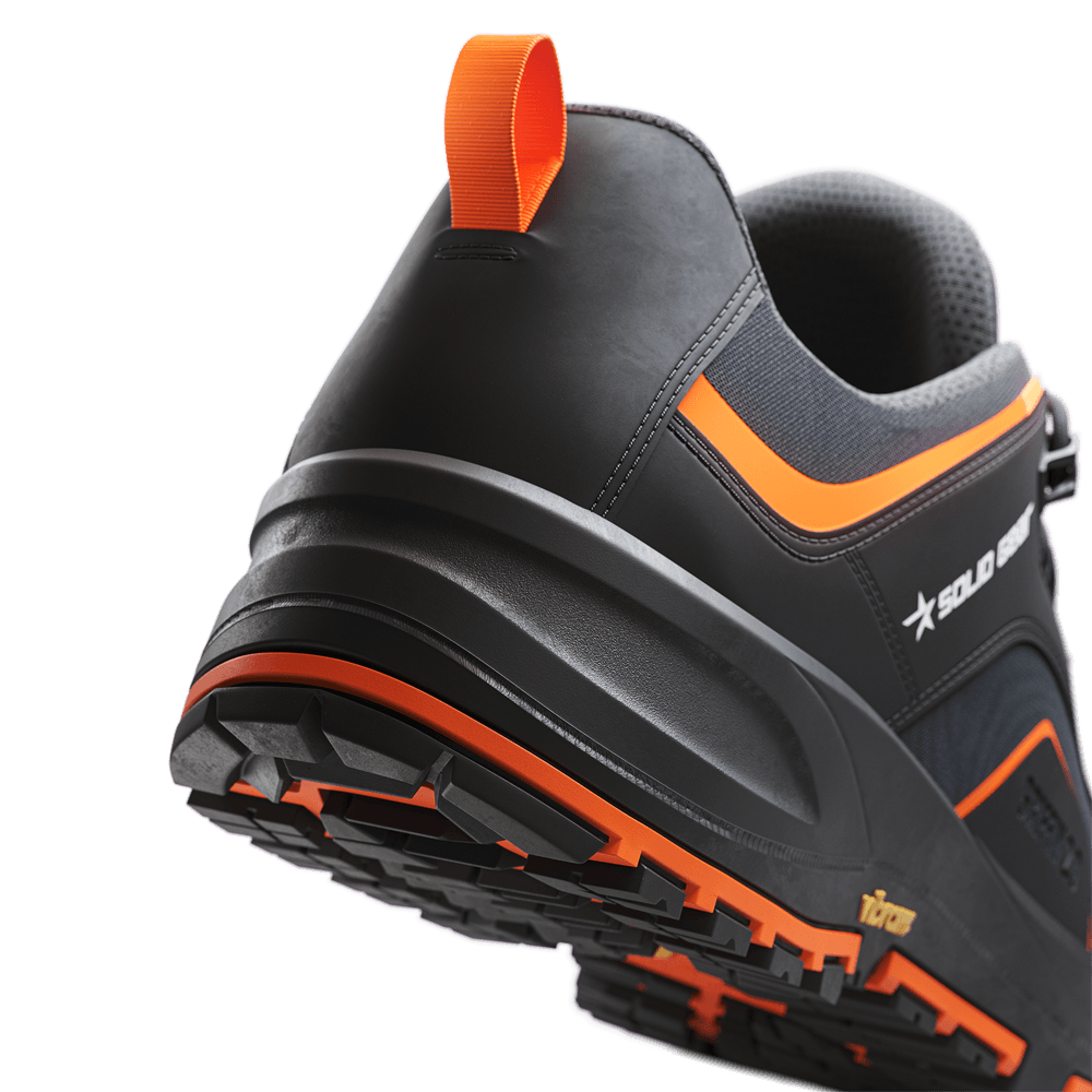 Solid Gear SG73003 Griffin 2 Low Safety Trainers Shoe Black / Orange