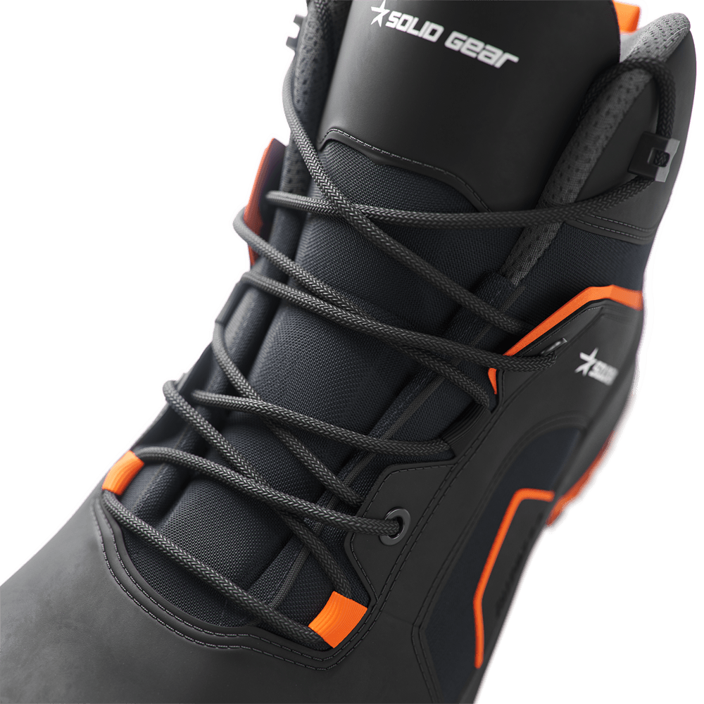 Solid Gear SG73004 Falcon 2 Mid Safety Boots Black / Orange