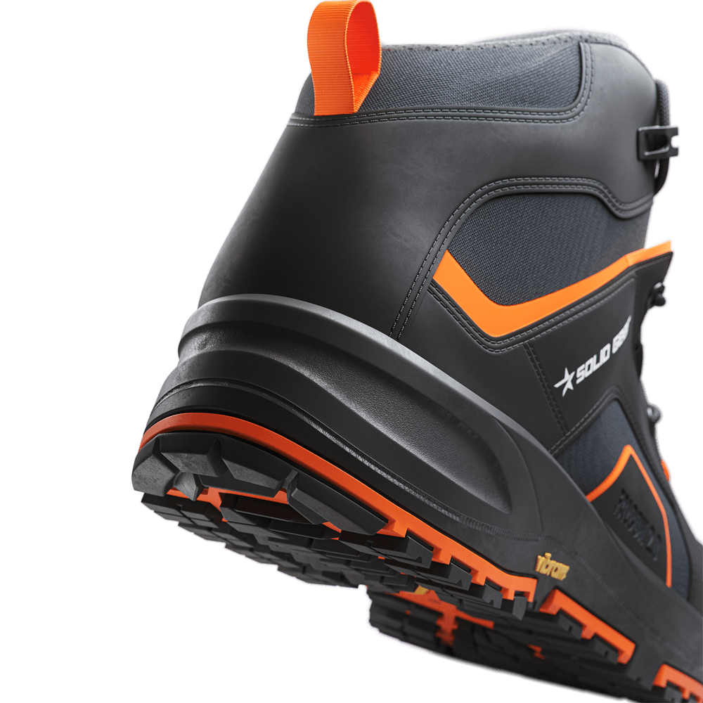 Solid Gear SG73004 Falcon 2 Mid Safety Boots Black / Orange