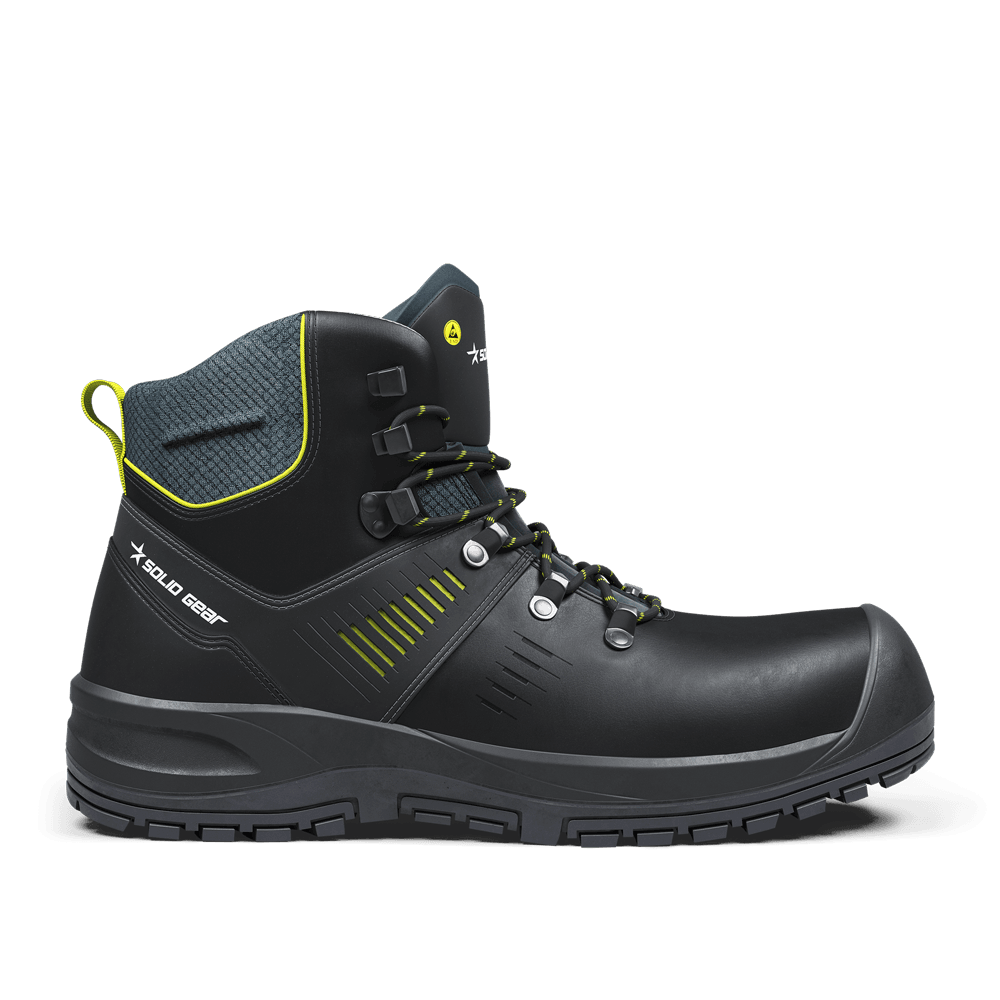 Solid Gear SG73102 Ion Mid Fiberglass Safety Boots Black