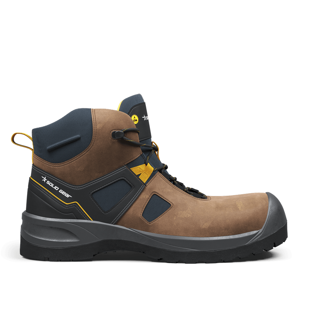 Solid Gear SG73204 Essence Mid Fiberglass Safety Boots Brown