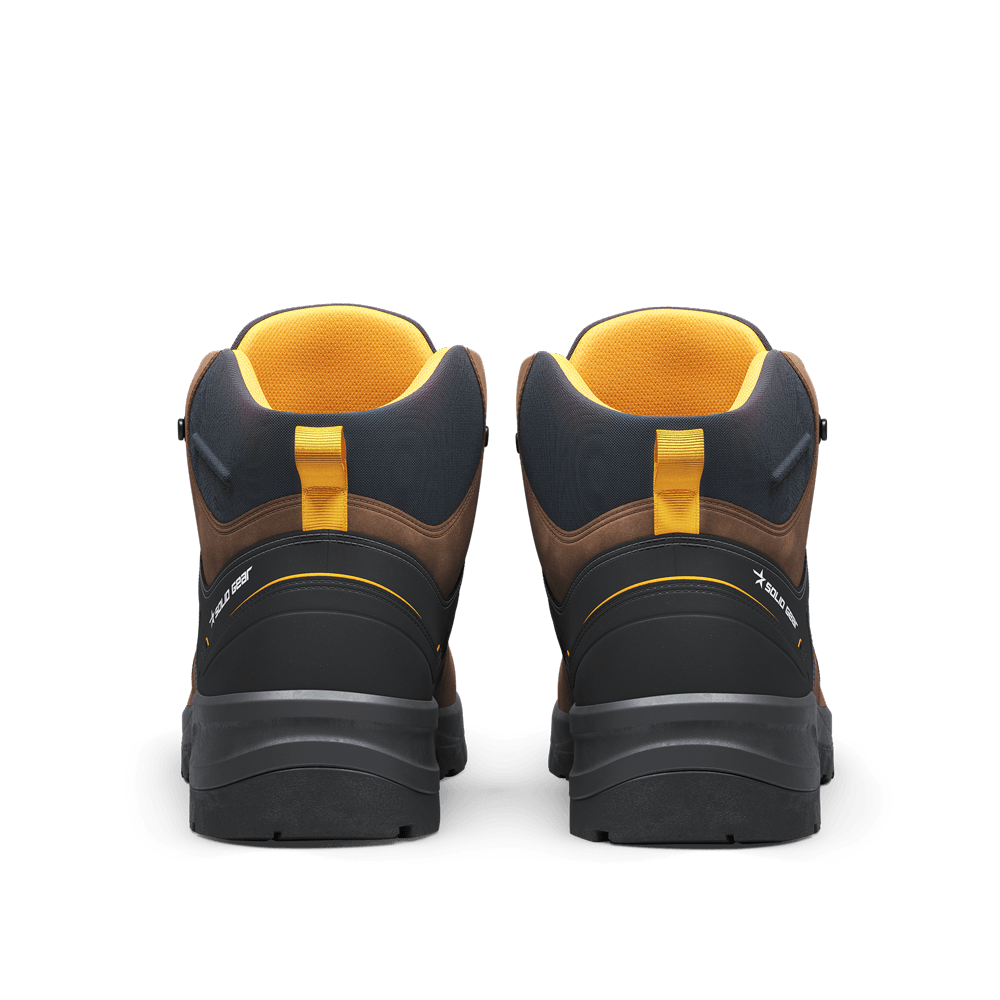 Solid Gear SG73204 Essence Mid Fiberglass Safety Boots Brown