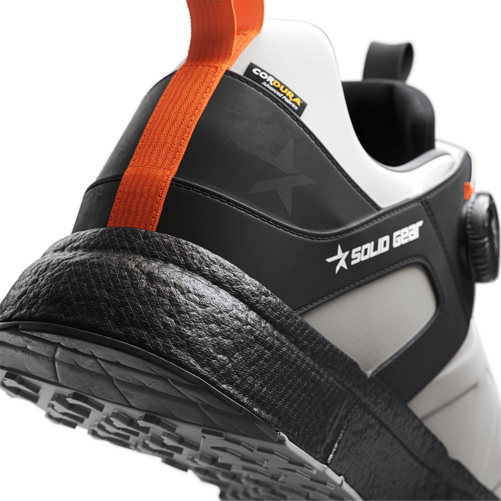 Solid Gear SG76015 Revolution 2 Mono Low Safety Trainers Shoe White / Black