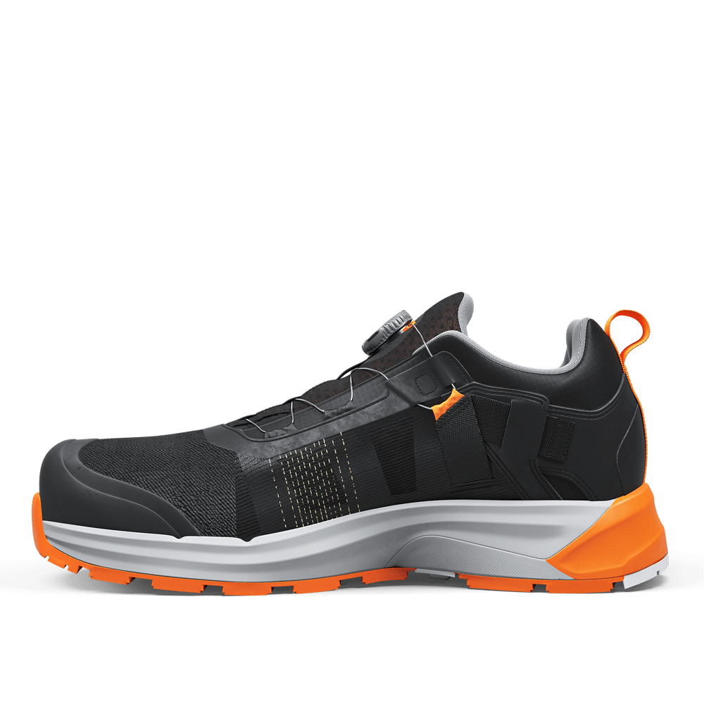 Solid Gear SG80126 Haze 2 Fly Low Safety Trainers Shoe Black / Orange