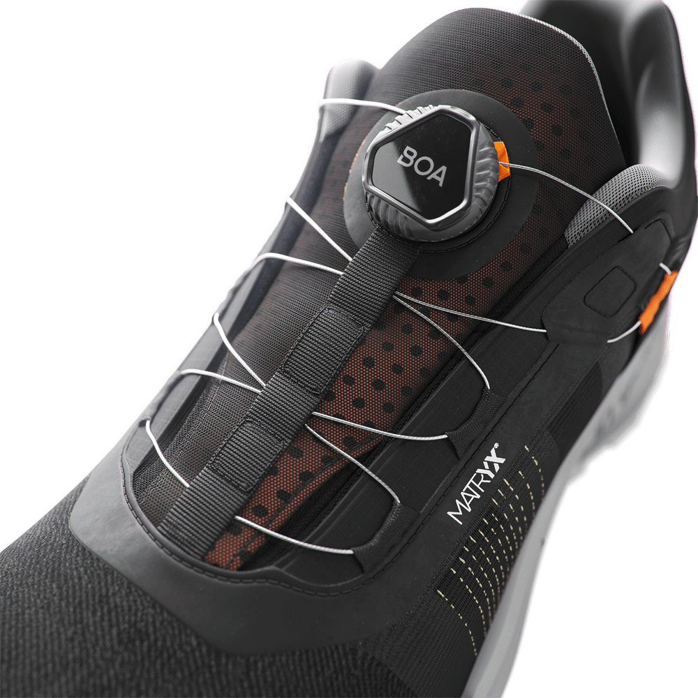 Solid Gear SG80126 Haze 2 Fly Low Safety Trainers Shoe Black / Orange