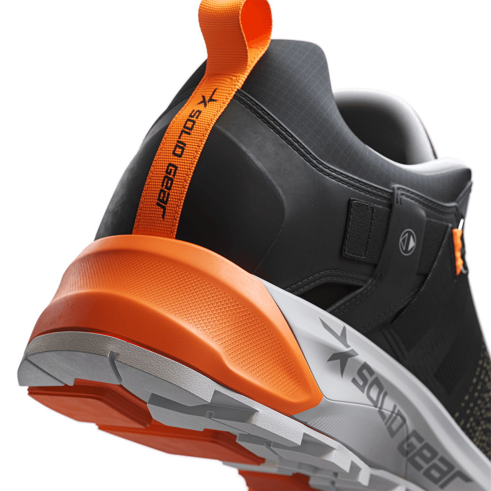 Solid Gear SG80126 Haze 2 Fly Low Safety Trainers Shoe Black / Orange