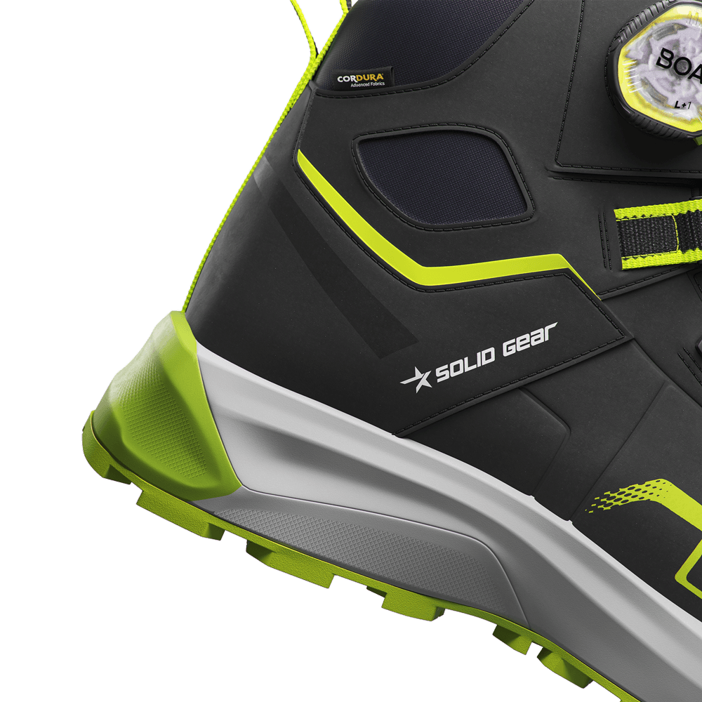 Solid Gear SG80205 Sonar Mid BOA NANO Safety Boots Black/Green