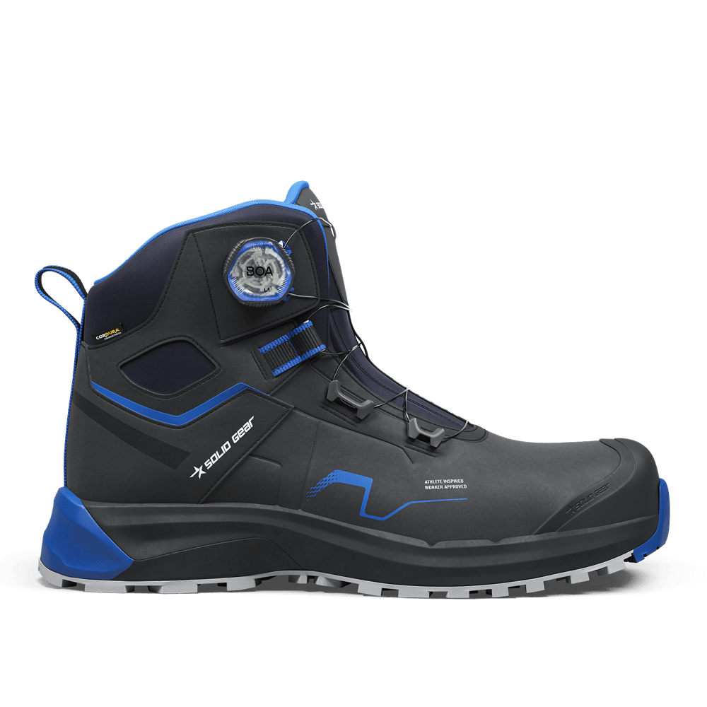 Solid Gear SG80208 Sonar Mid BOA NANO Safety Boots Black/Blue