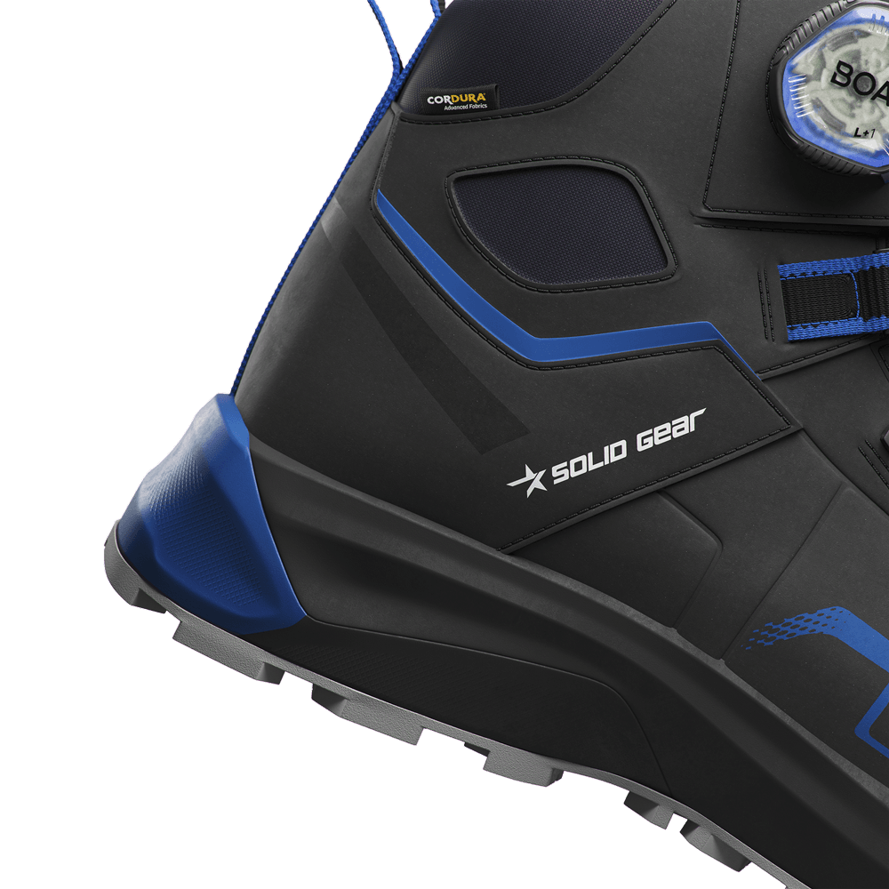 Solid Gear SG80208 Sonar Mid BOA NANO Safety Boots Black/Blue
