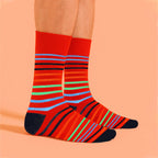 Sock Snob 6 Pack Mens Bamboo Design Socks - Soft Breathable Everyday Patterned Fit