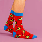 Sock Snob 6 Pack Mens Bamboo Design Socks - Soft Breathable Everyday Patterned Fit