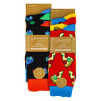 Sock Snob 6 Pack Mens Bamboo Design Socks - Soft Breathable Everyday Patterned Fit