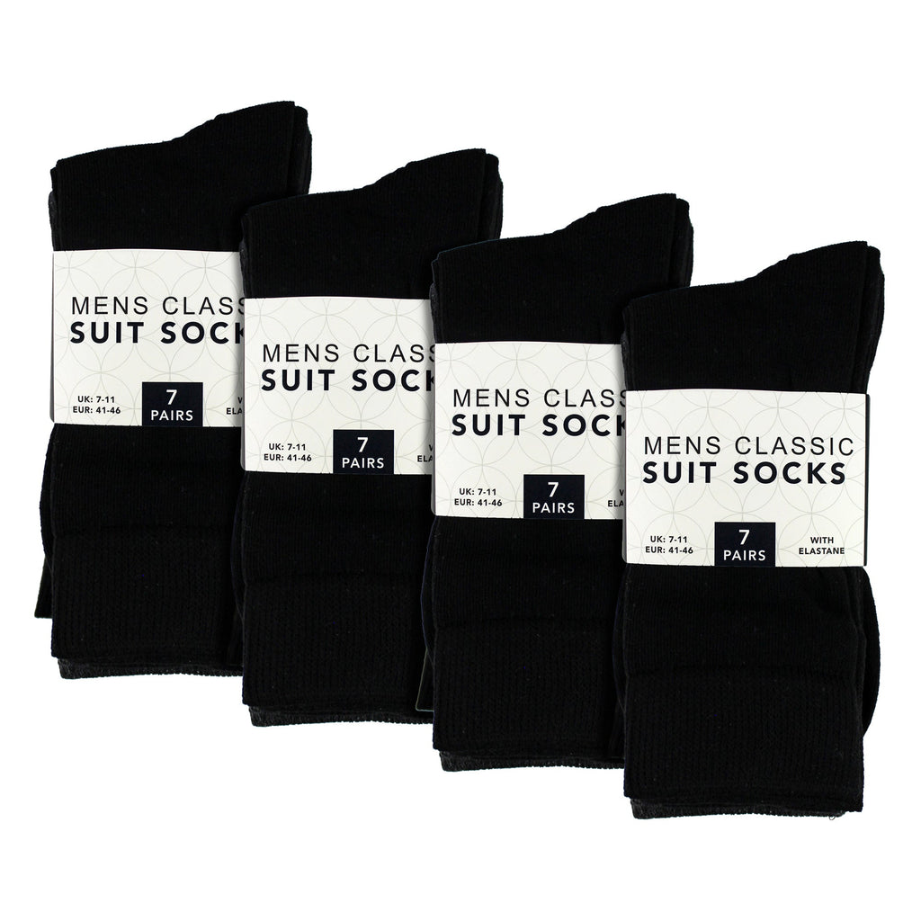 Sock Snob 7 Pack Mens Classic Suit Socks