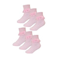 Sock Snob 6 Pack Baby Girl Soft Cotton Rich Frilly Lace Socks (3 Sizes)