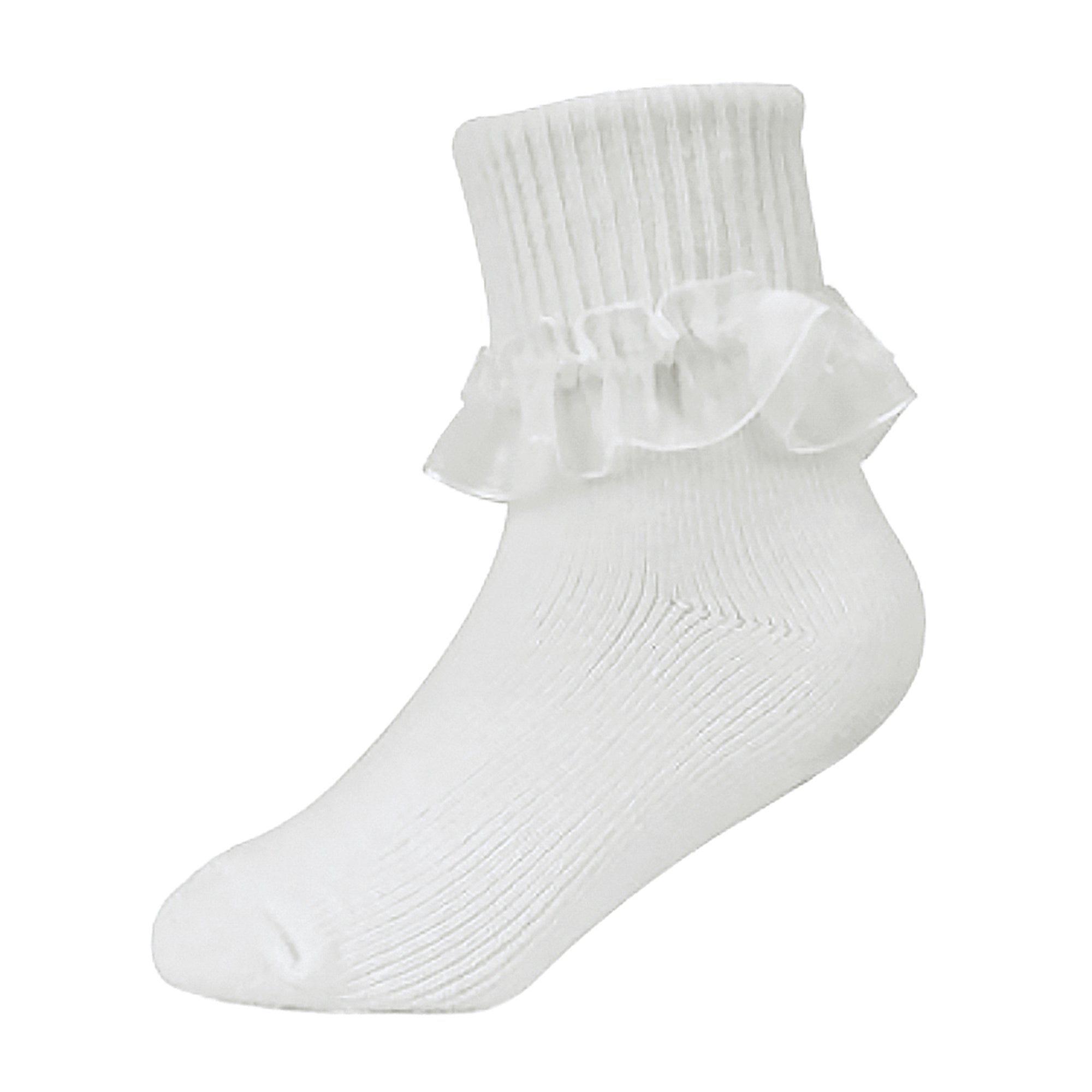 Sock Snob 6 Pack Baby Girl Soft Cotton Rich Frilly Lace Socks (3 Sizes)