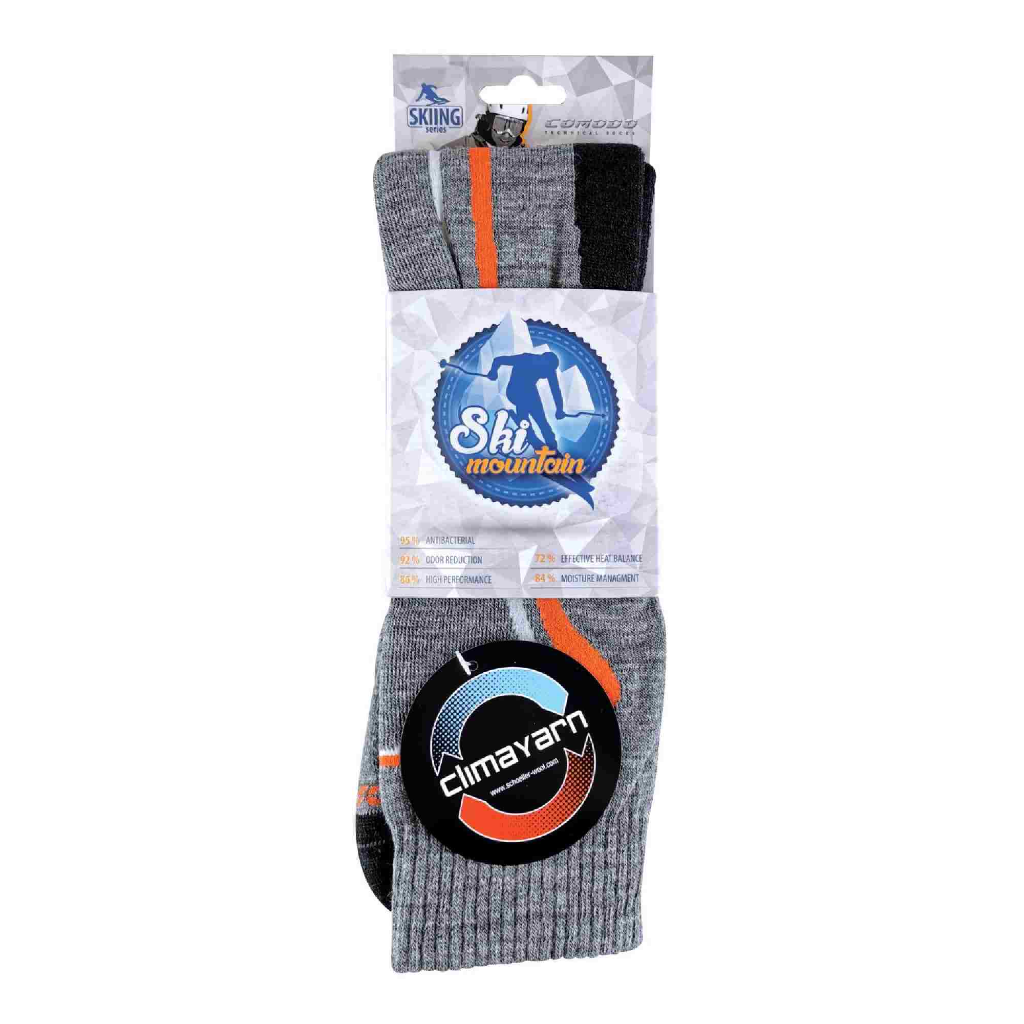 Comodo 1 Pack Snow Sports Climacontrol Merino Wool Ski Socks