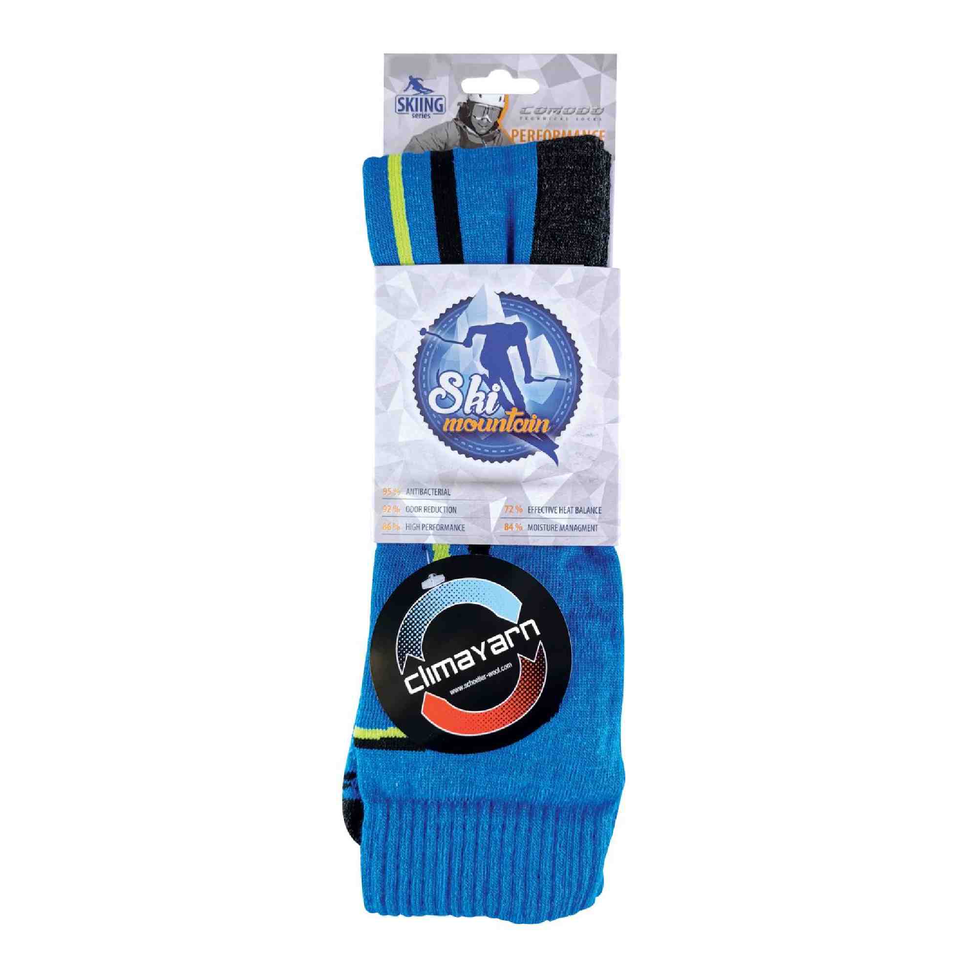 Comodo 1 Pack Snow Sports Climacontrol Merino Wool Ski Socks