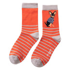 Sock Snob 1 Pack Womens Novelty Orange Chihuahua Bamboo Socks