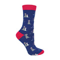 Sock Snob 1 Pack Womens Novelty Navy Retriever Bamboo Socks