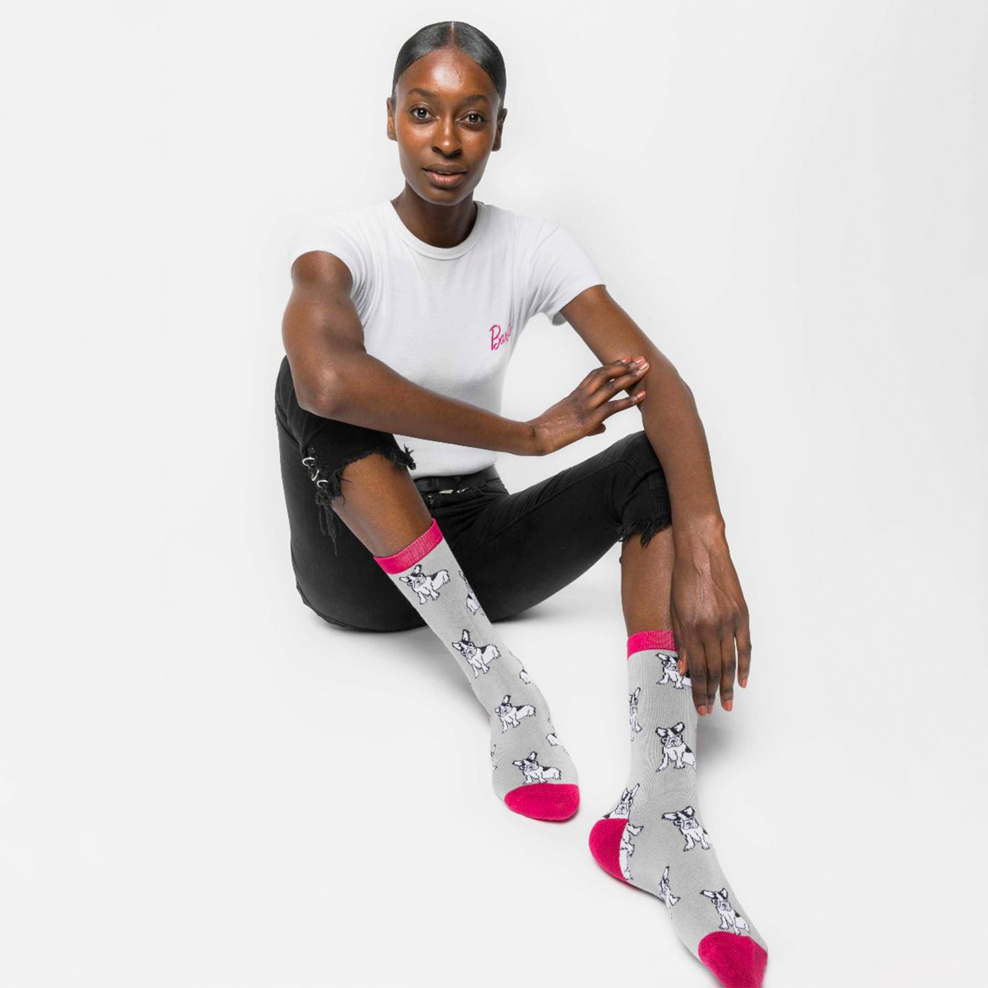 Sock Snob 1 Pack Womens Novelty Navy Retriever Bamboo Socks