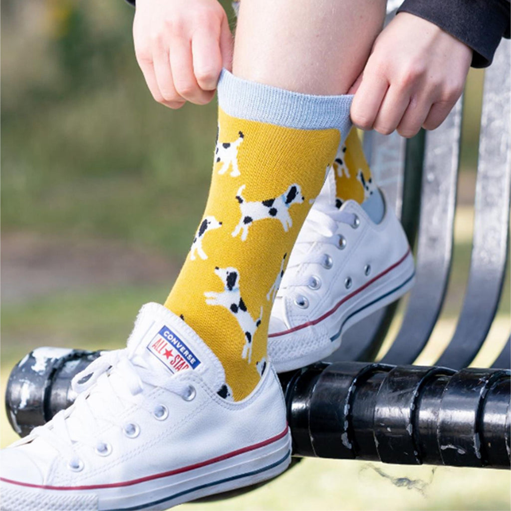 Sock Snob 1 Pack Womens Novelty Navy Retriever Bamboo Socks