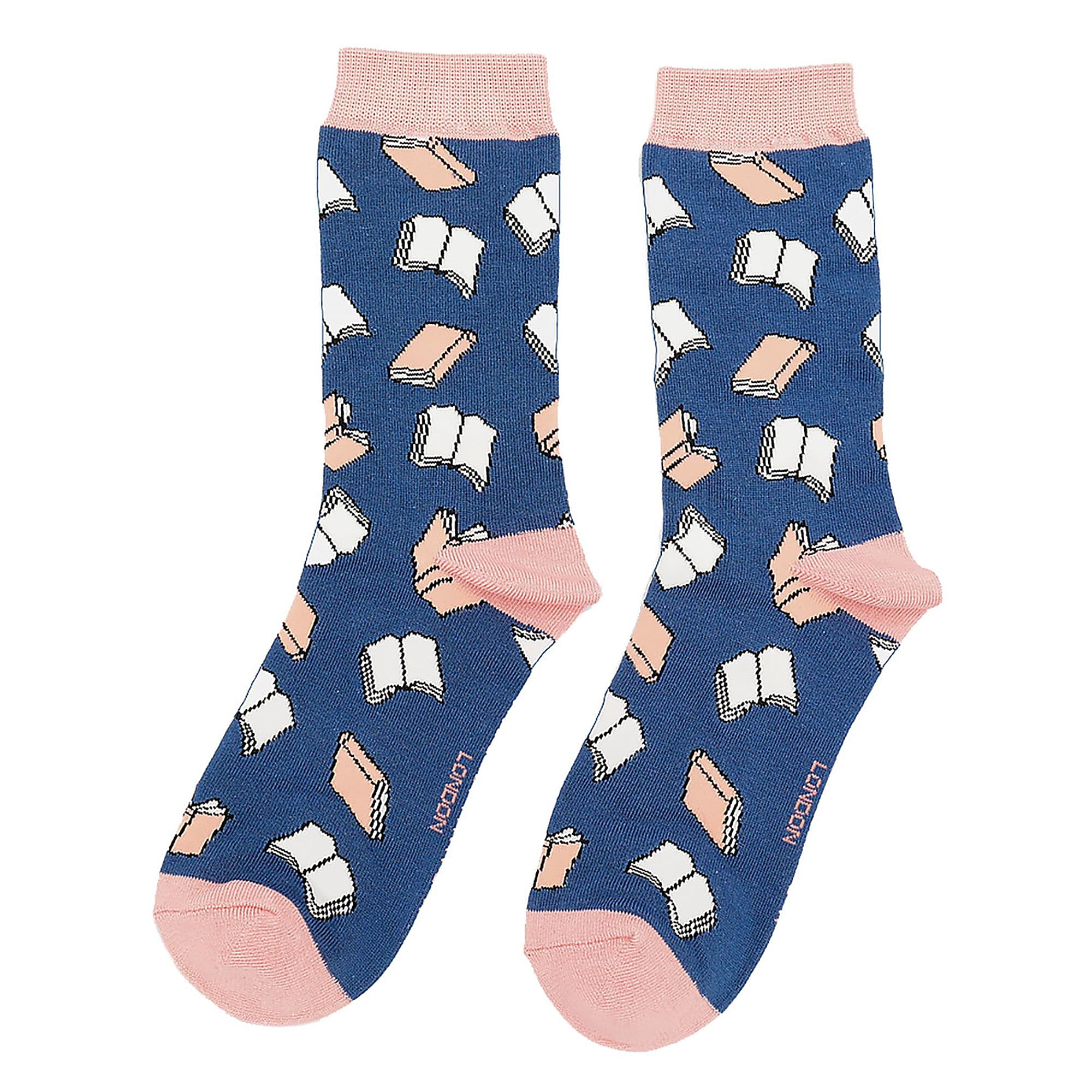 Miss Sparrow 1 Pack Womens Novelty Book Themed Bamboo Socks