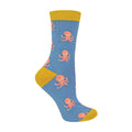 Sock Snob 1 Pack Womens Novelty Denim Octopus Bamboo Socks