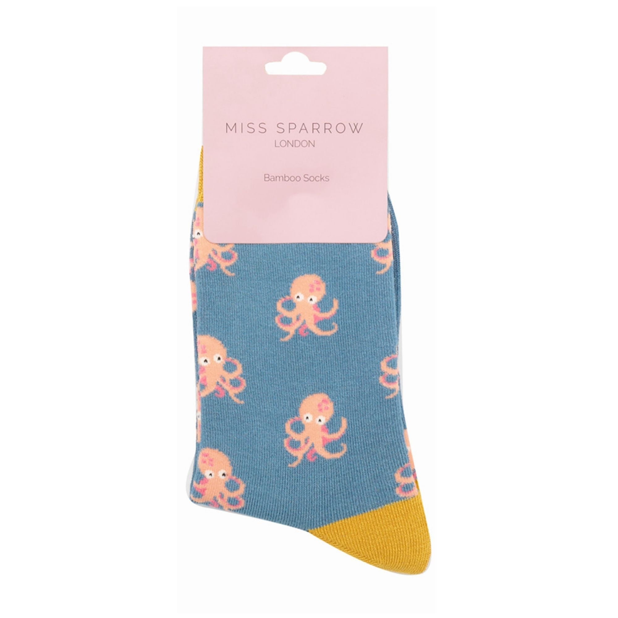 Sock Snob 1 Pack Womens Novelty Denim Octopus Bamboo Socks