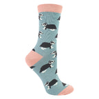 Sock Snob 1 Pack Womens Novelty Duck Egg Badgers Bamboo Socks
