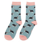 Sock Snob 1 Pack Womens Novelty Duck Egg Badgers Bamboo Socks