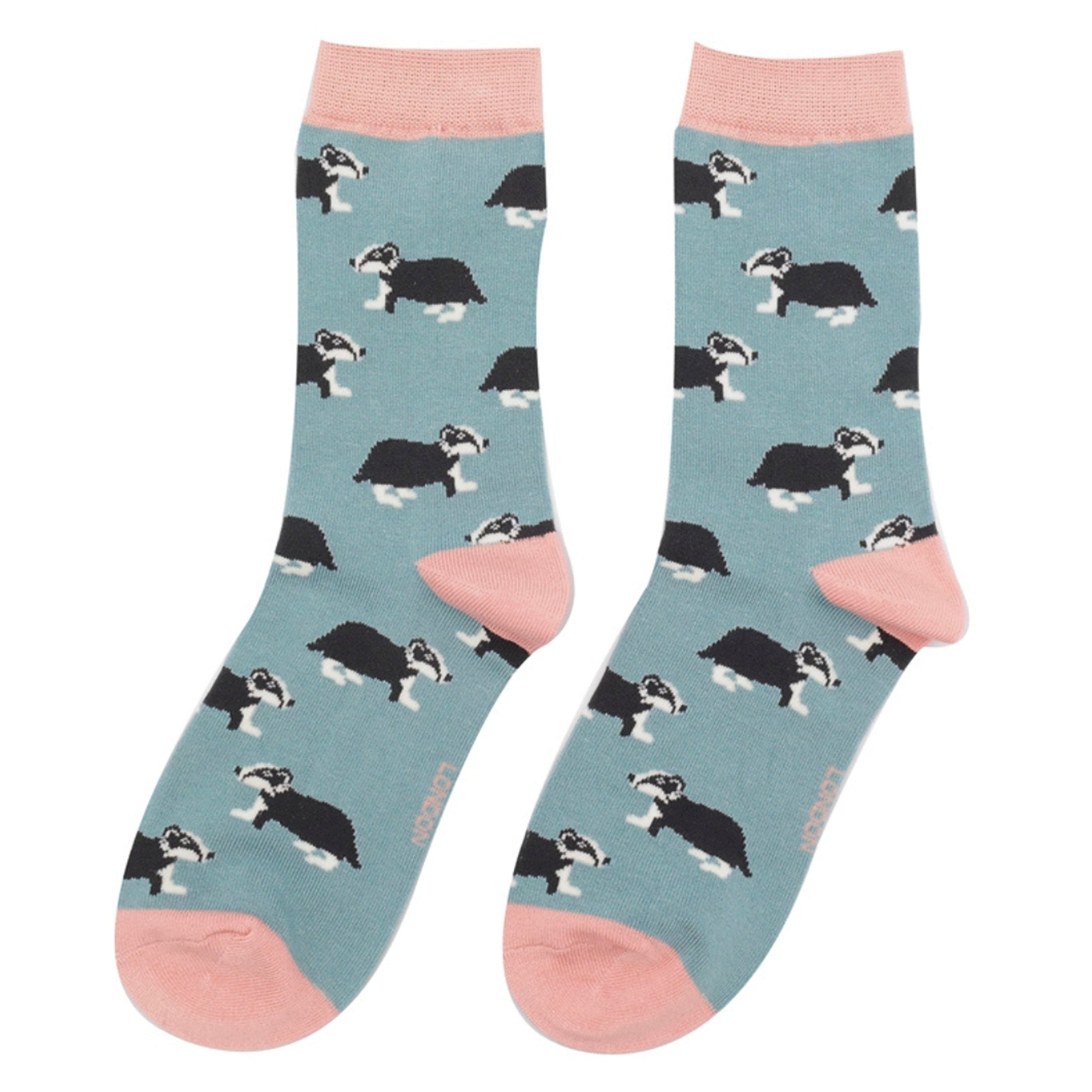 Sock Snob 1 Pack Womens Novelty Duck Egg Badgers Bamboo Socks