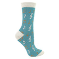 Sock Snob 1 Pack Womens Novelty Music Patterned Bamboo Socks