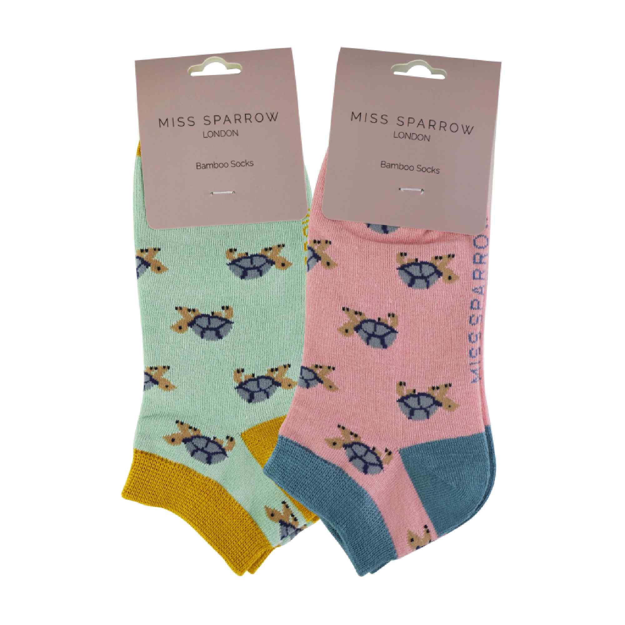 Sock Snob 2 Pack Womens Novelty Animal Themed Bamboo Trainer Socks