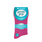 Gentle Grip 6 Pack Womens Non Elastic Soft Top Cotton Diabetic Socks