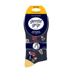Gentle Grip 6 Pairs Womens Non Elastic Patterned Socks