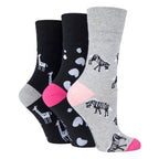Gentle Grip 6 Pairs Womens Non Elastic Patterned Socks
