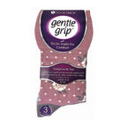 Gentle Grip 6 Pack Womens Non Elastic Patterned Cotton Socks for Poor Circulation