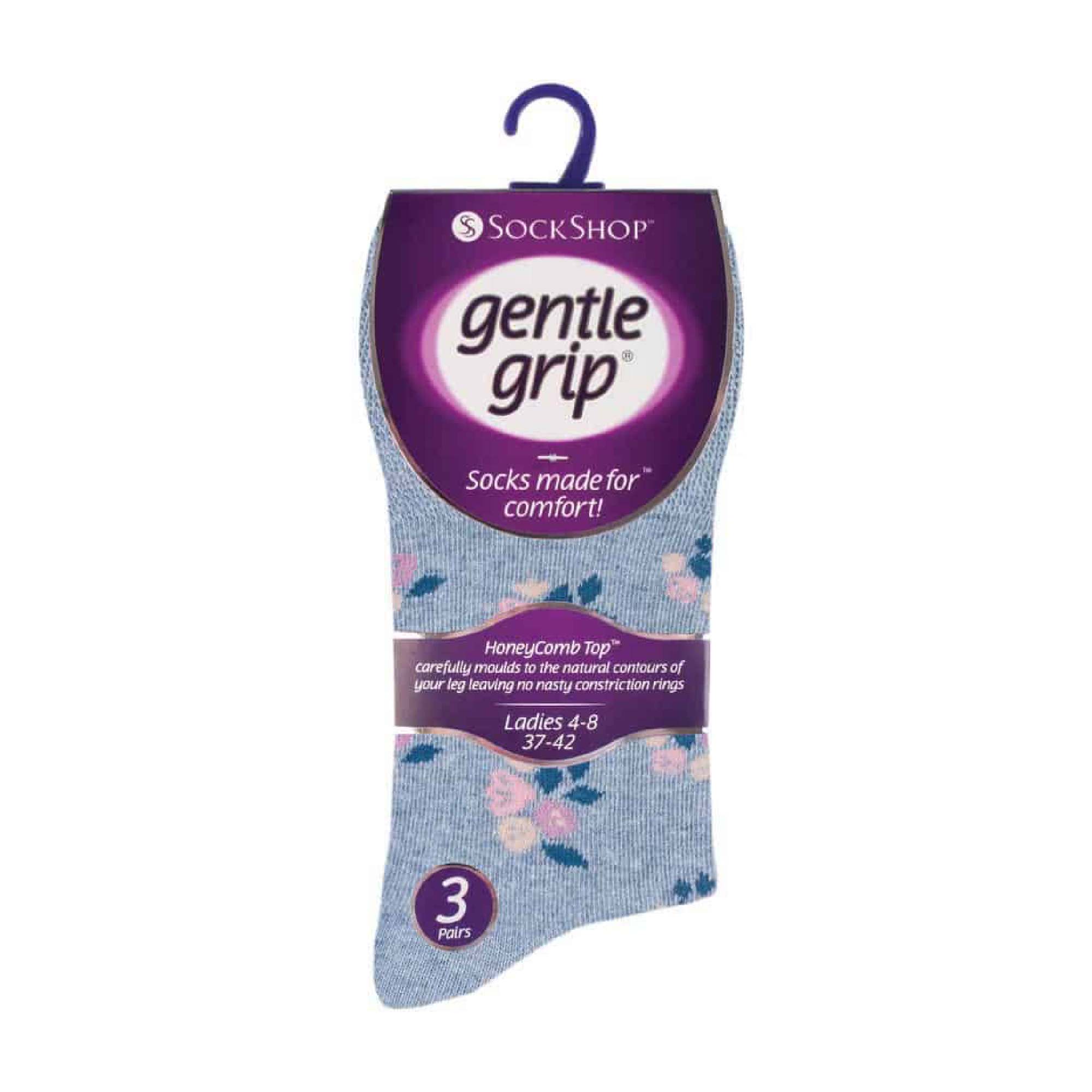 Sock Snob 6 Pack Womens Patterned Cotton Non Elastic Socks