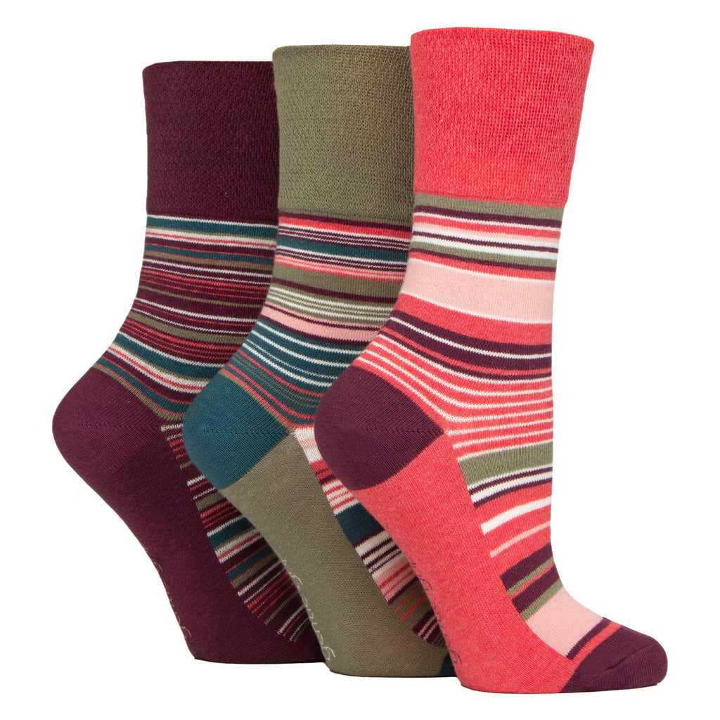Sock Snob 6 Pack Womens Patterned Cotton Non Elastic Socks