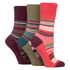 Sock Snob 6 Pack Womens Patterned Cotton Non Elastic Socks