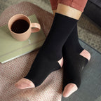 Sock Snob 6 Pack Womens Patterned Cotton Non Elastic Socks