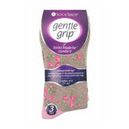 Gentle Grip 6 Pack Womens Non Elastic Floral Patterned Cotton Socks